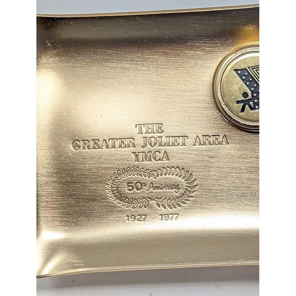 Vintage YMCA Trinket Dish‎ Key Holder Joliet Illinois Chicago Mid Century 70s
